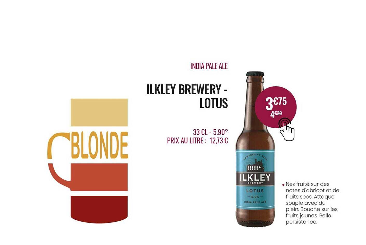 india pale ale ilkley brewery - lotus