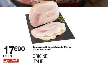 Jambon Cuit De Cochon De Parme "gran Biscotto"