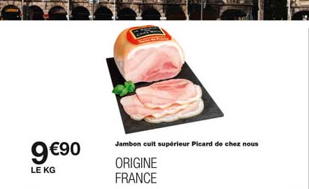 jambon cuit supérieur picard de chez nous