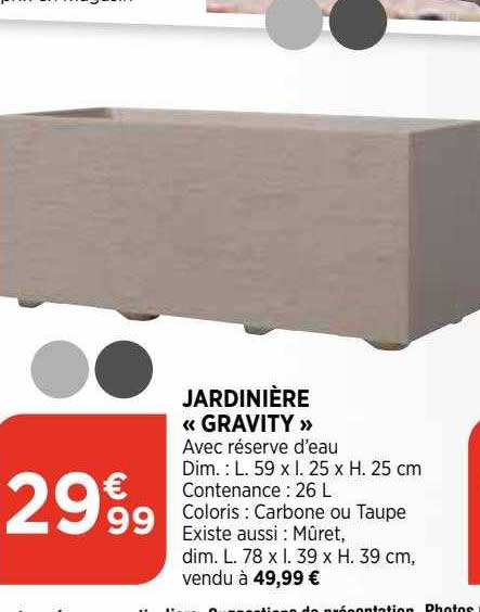 jardinière "gravity"