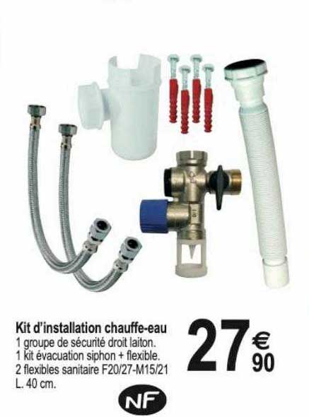 kit d'installation chauffe-eau
