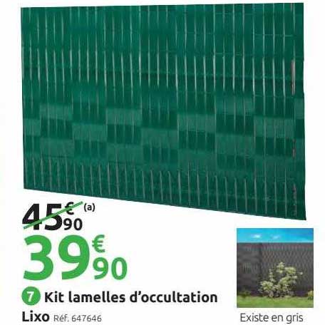 kit lamelles d'occultation lixo