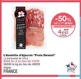 l'assiette d'ajaccio "frais devant"