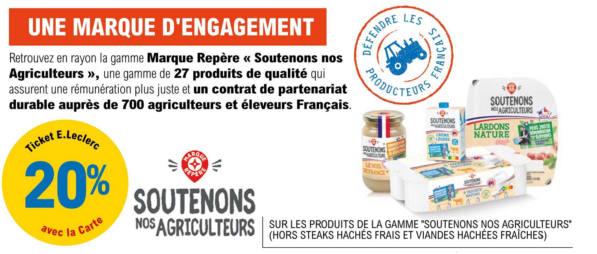 la gamme "soutenons no agriculteur"