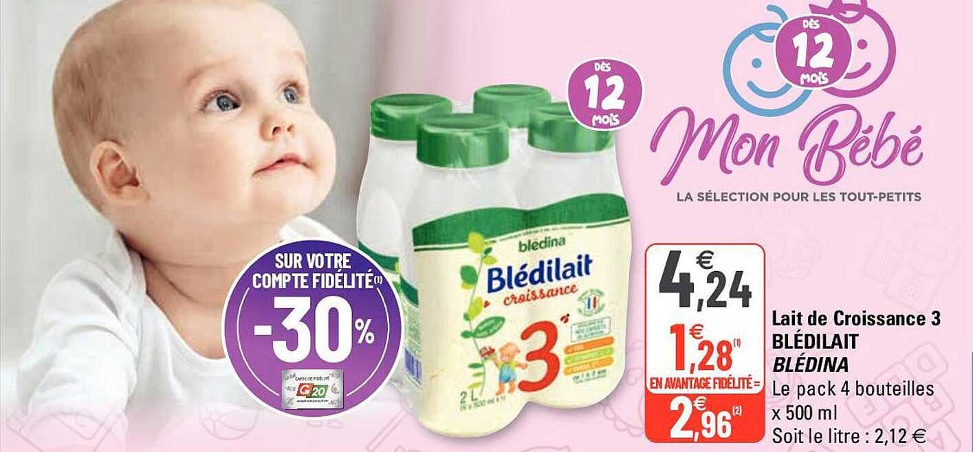 Lait De Croissance 3 Blédilait Blédina
