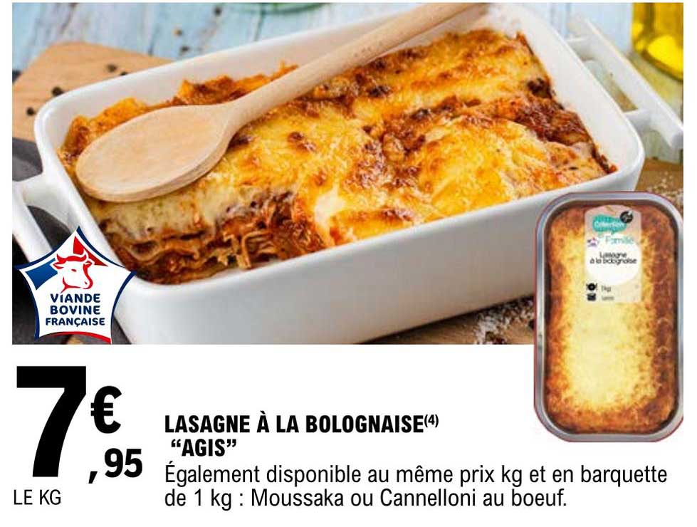 lasagne à la bolognaise "agis"