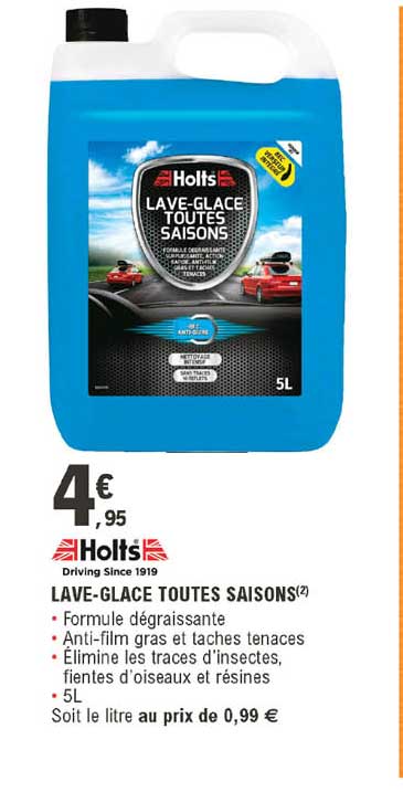 lave-glace toutes saisons holts