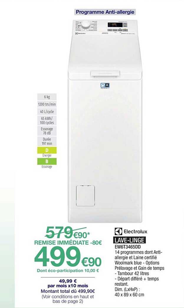 lave-linge electrolux