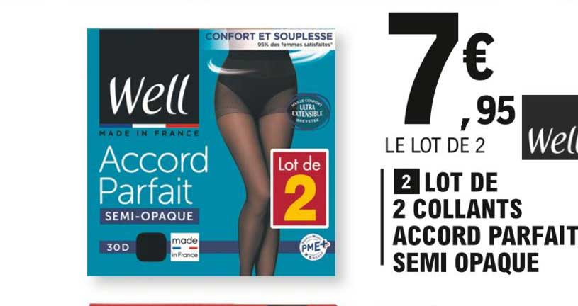 lot de 2 collants accord parfait semi opaque well