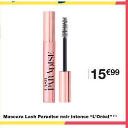 mascara lash paradise noir intese "l'oréal"
