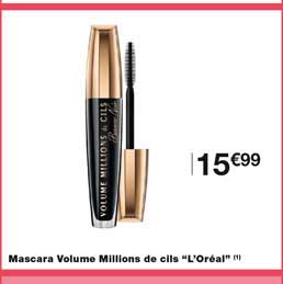 mascara volume millions de cils "l'oréal"