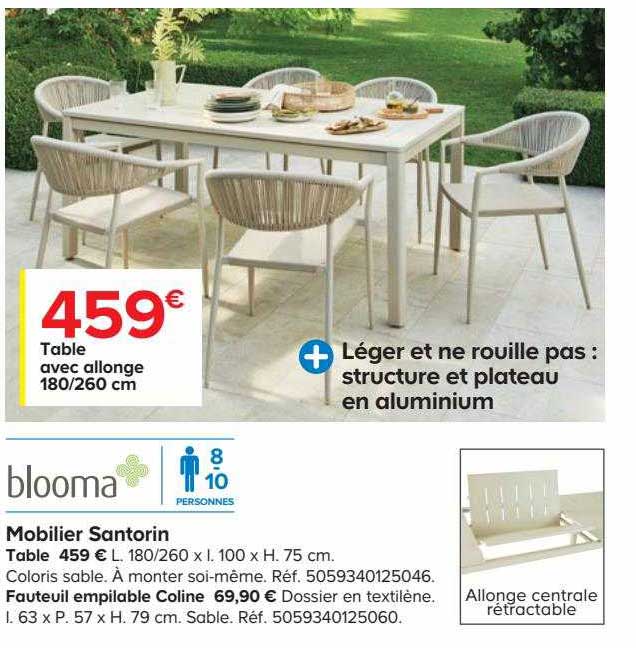 mobilier santorin blooma