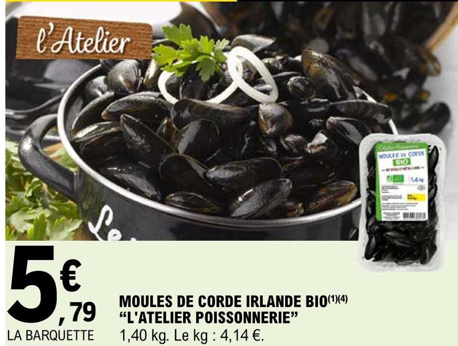 moules de corde irlande bio "l'atelier poissonnerie"