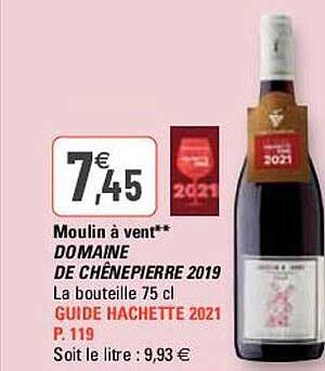 moulin à vent domaine de chênepierre 2019