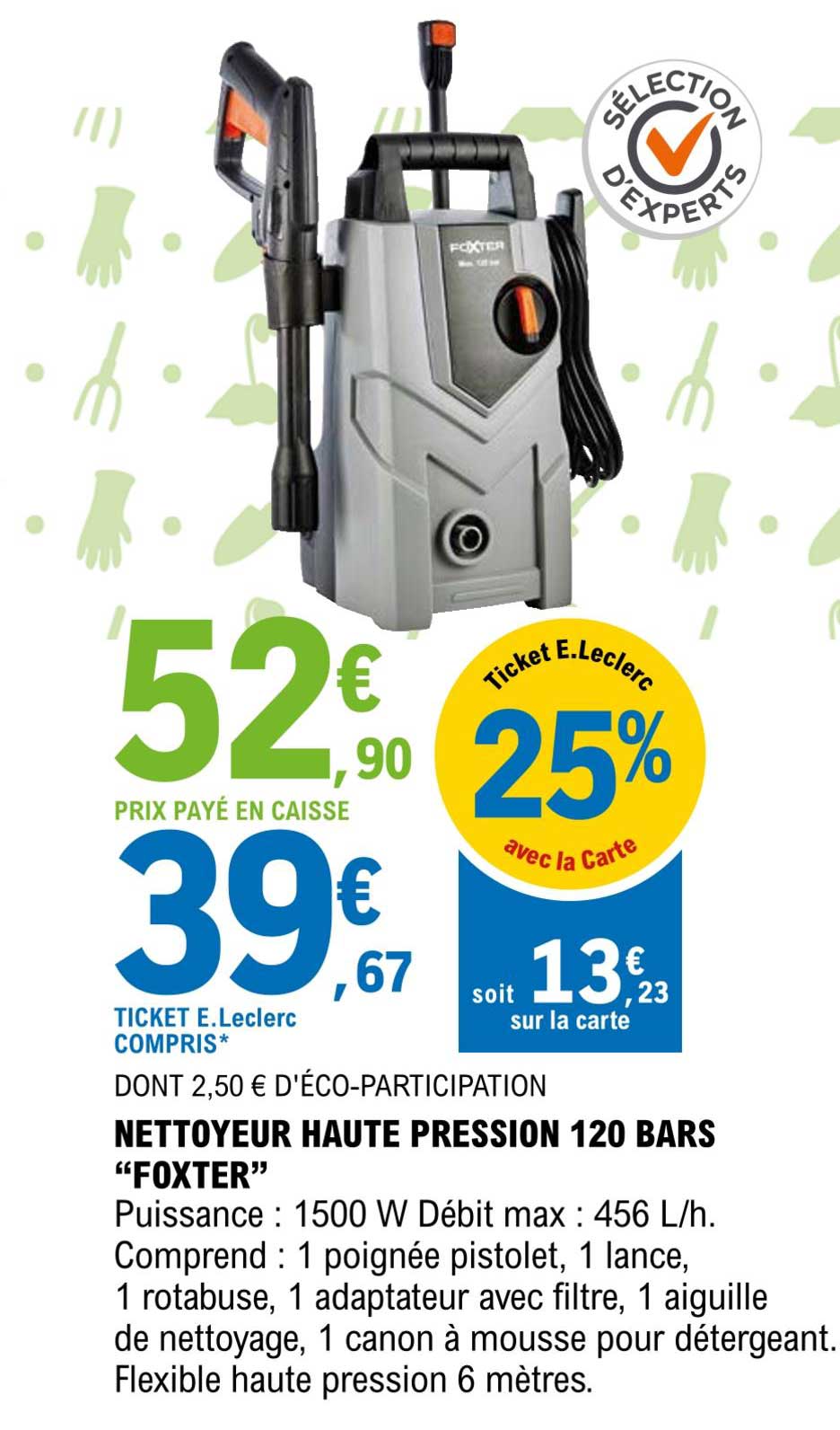 nettoyeur haute pression 120 bars "foxter"