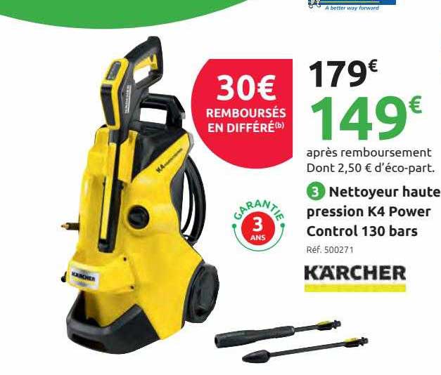 nettoyeur haute pression k4 power control 130 bars kärcher