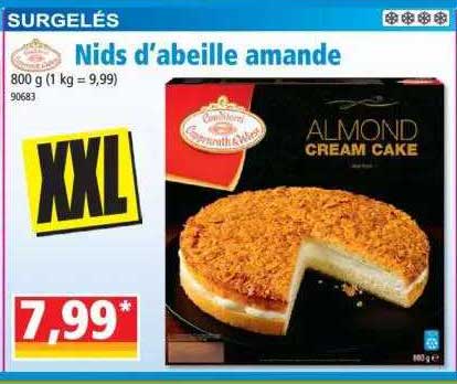 nids d'abeille amande