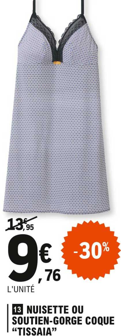 nuisette ou soutien-gorge coque "tissaia"