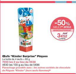 Oeufs "kinder Surprise" Pâques