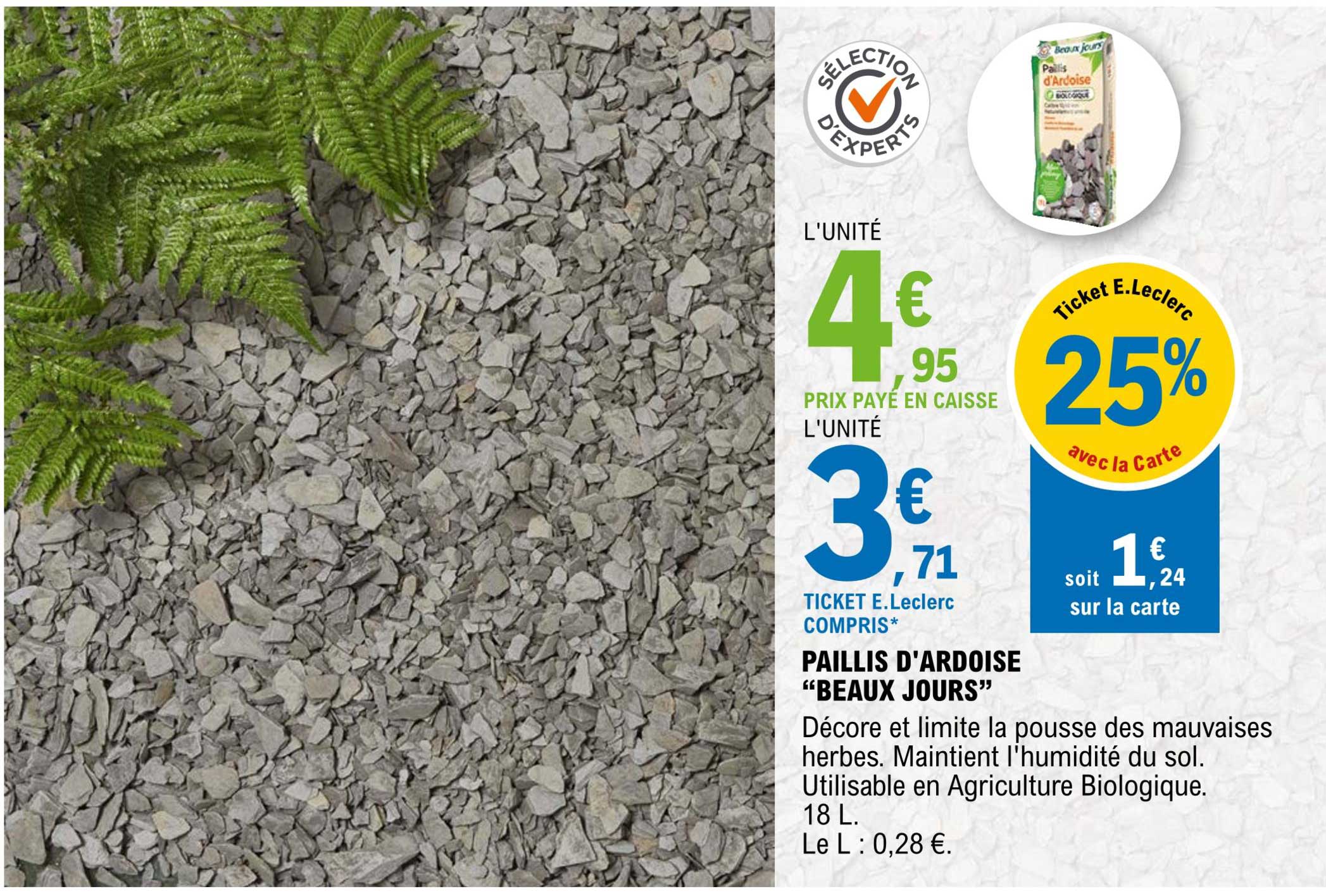 paillis d'ardoise "beaux jours"