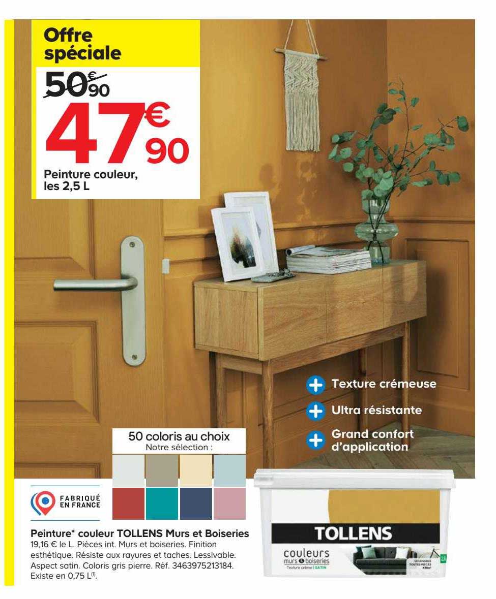 peinture couleur tollens murs et boiseries