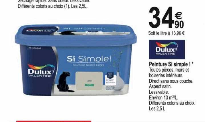 Peinture Si Simple ! Dulux Valentine