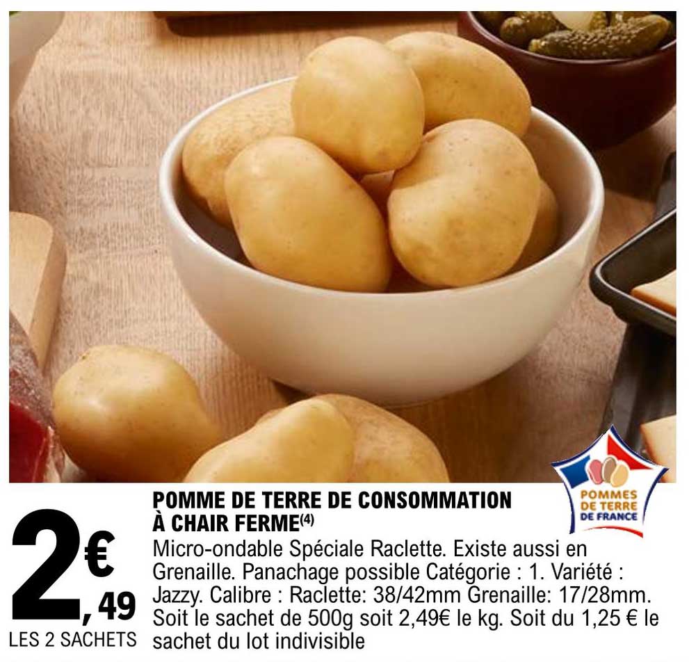 Pomme De Terre De Consommation à Chair Ferme