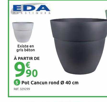 pot cancun rond ø 40 cm eda