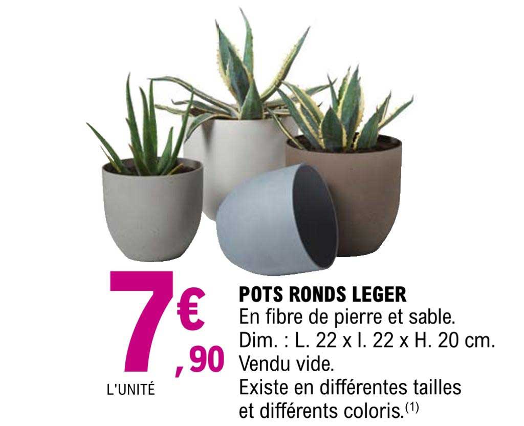 pots ronds léger