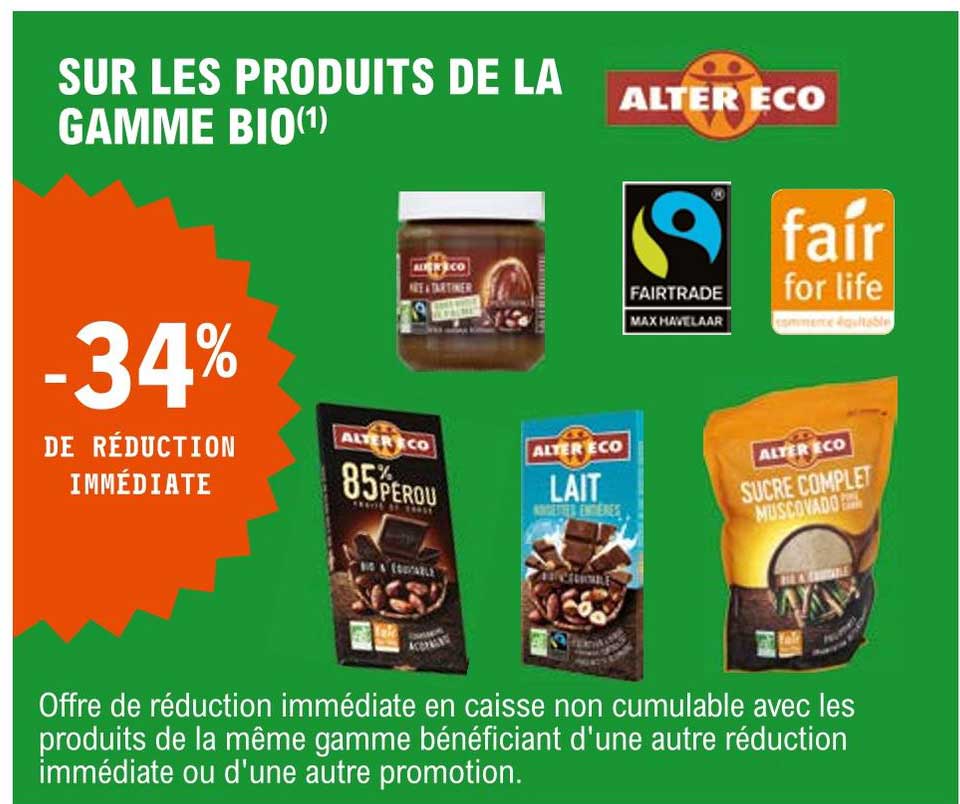 produits de la gamme bio alter eco