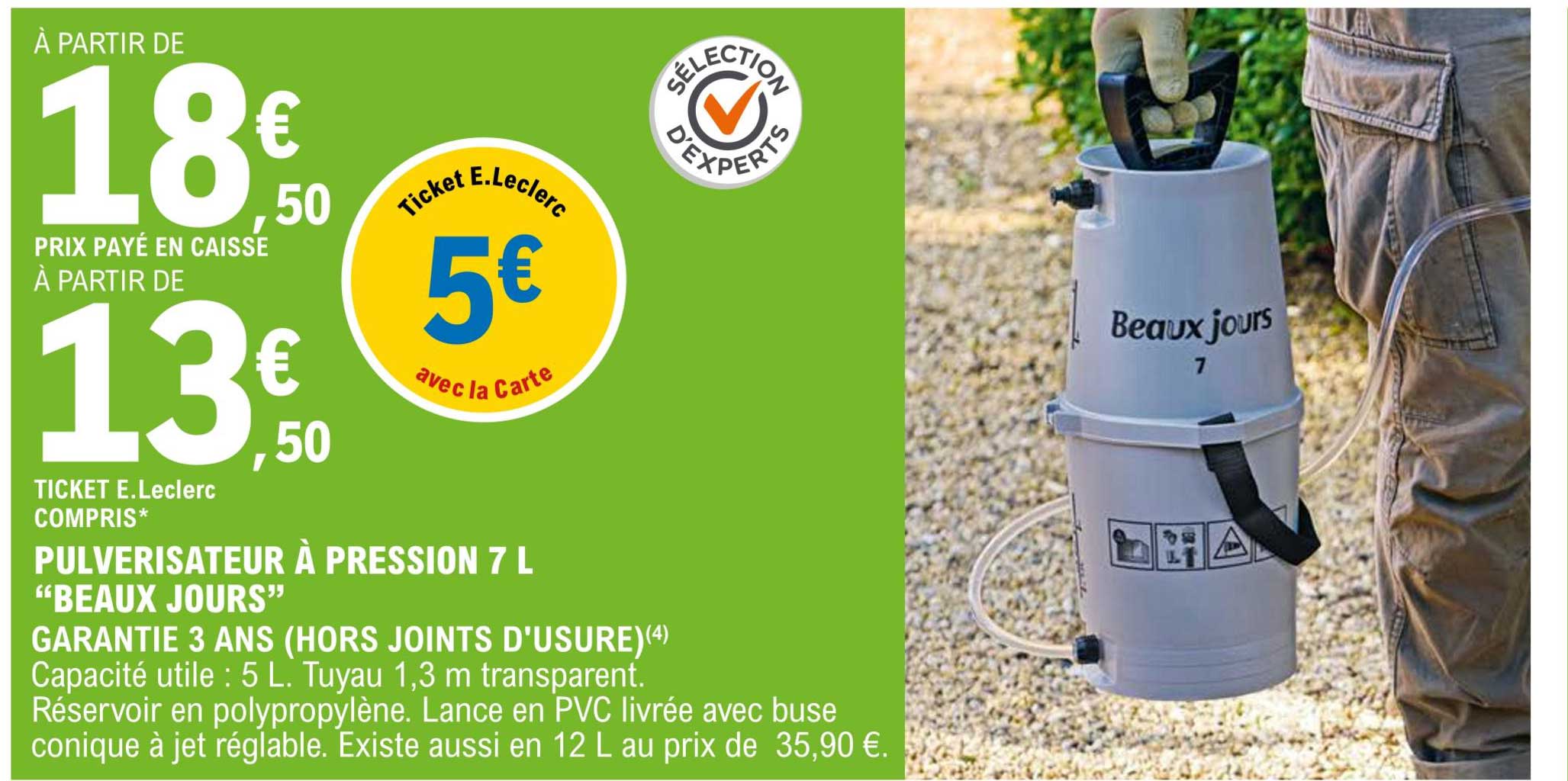 pulvérisateur à pression 7 l "beaux jours"