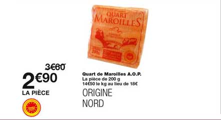 quart de marouilles a.o.p.