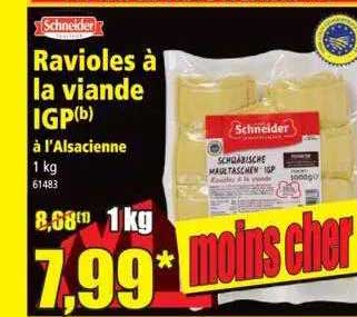 ravioles à la viande igp à l'alsacienne