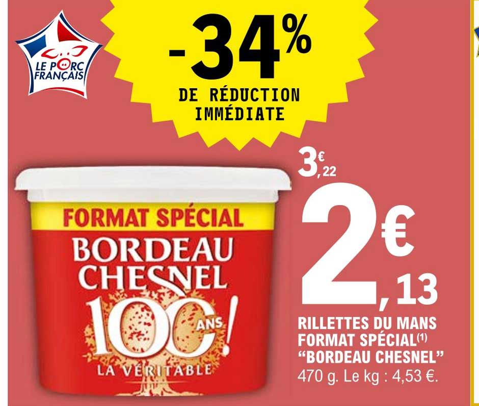 rillettes du mans format spécial "bordeau chesnel"