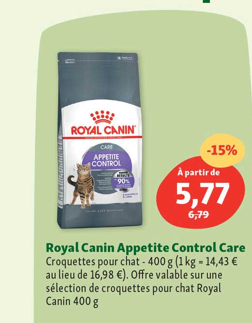 royal canin appetite control care
