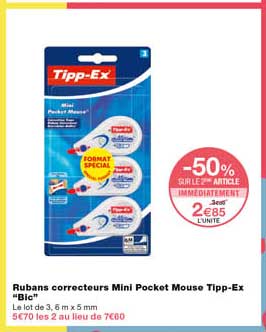 Rubans Correcteurs Mini Pocket Mouse Tipp-ex "bic"