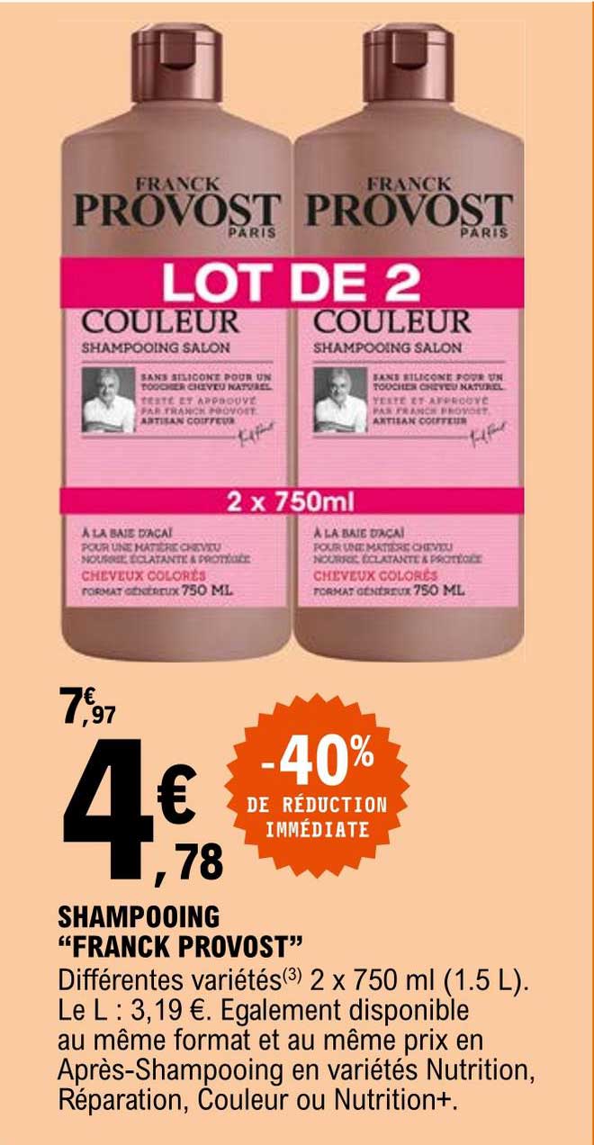 Shampooing "franck Provost"