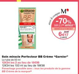 Soin Miracle Perfecteur Bb Crème "garnier"