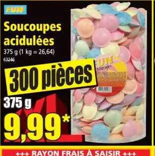 soucoupes acidulées