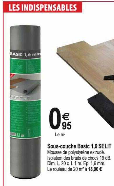 sous-couche basic 1,6 selit