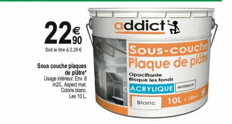 sous couche plaques de plâtre addict