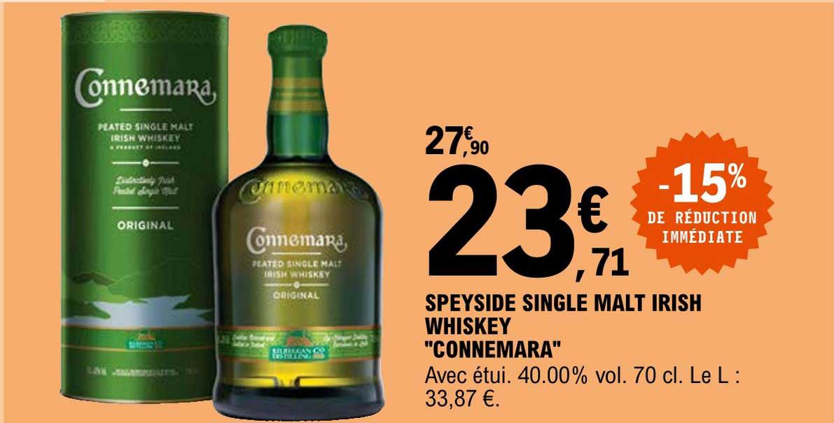 speyside single malt irish whiskey "connemara"
