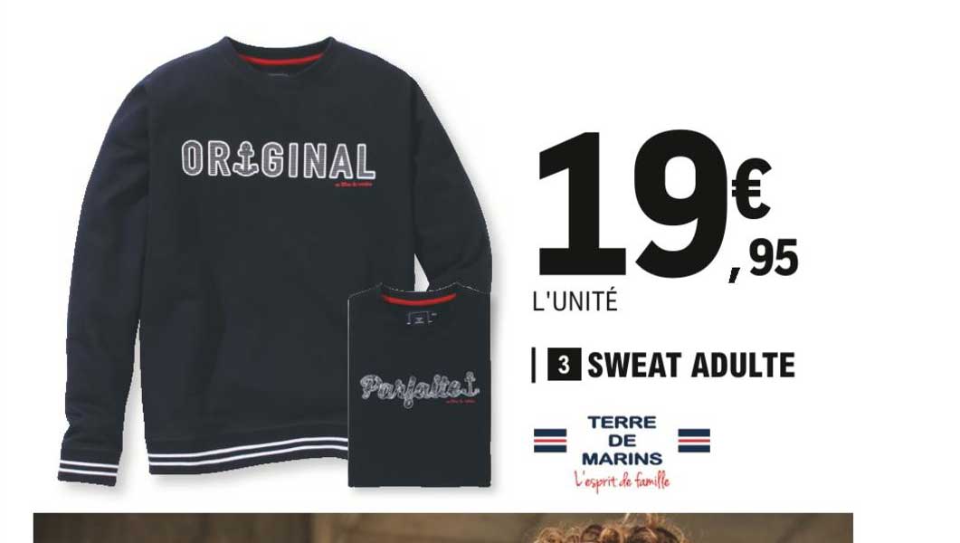 sweat adulte terre de marins