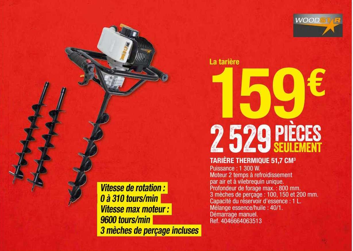 tarière thermique 51,7 cm3 woodstar