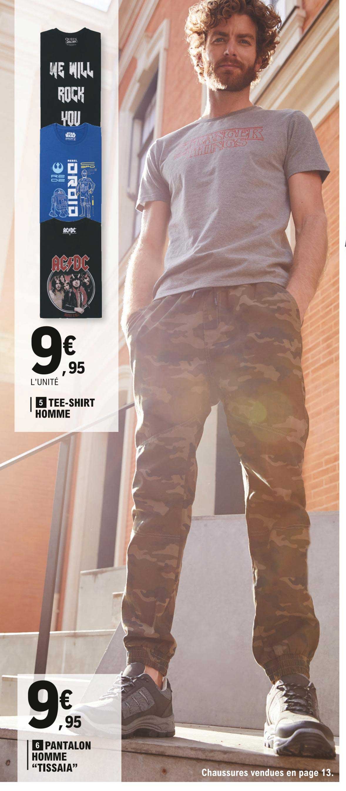 tee-shirt homme, pantalon homme "tissaia"