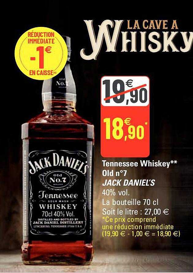 tennessee whiskey old n°7 jack daniel's