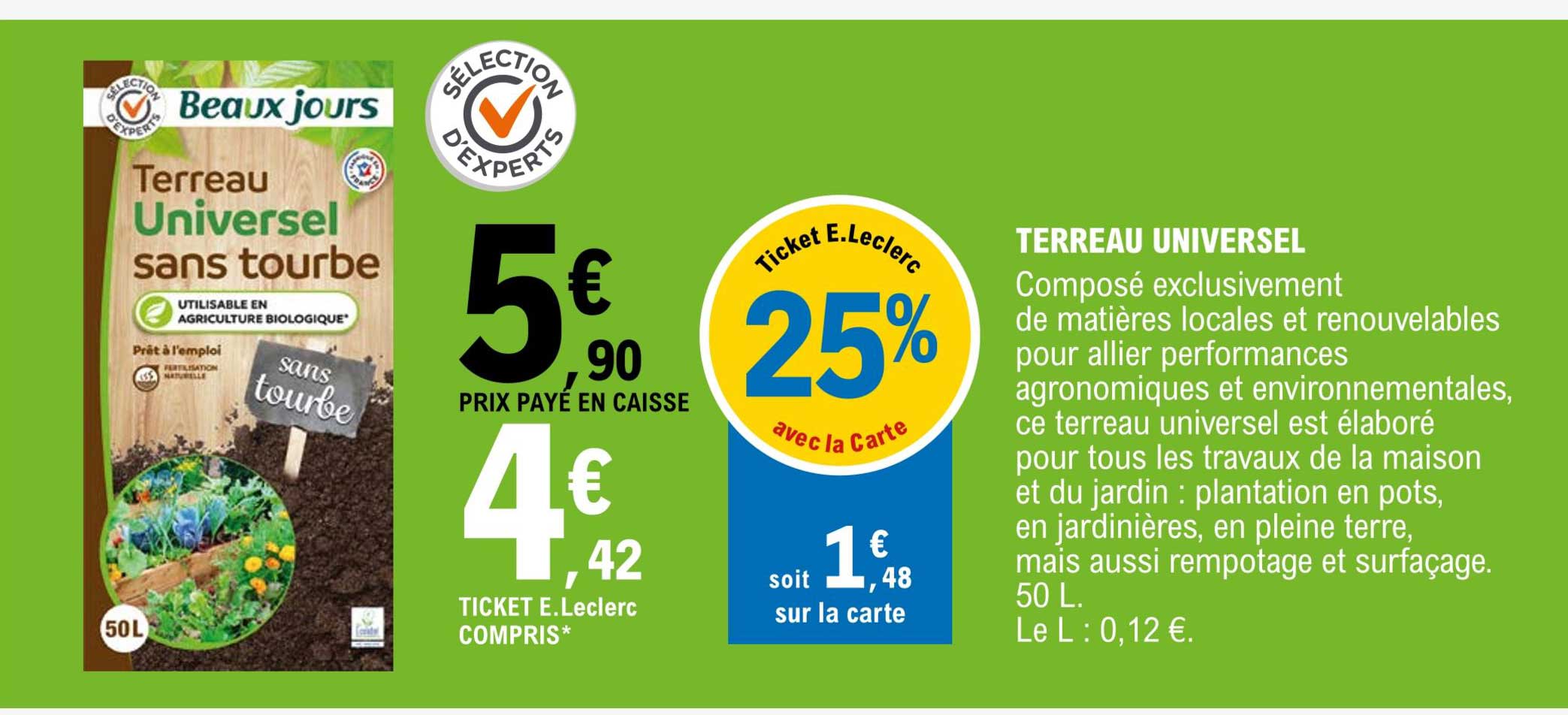 terreau universel "beaux jours"