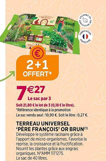 terreau universel "père françois" or brun