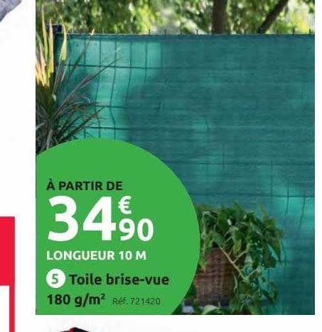 toile brise-vue 180 g-m²