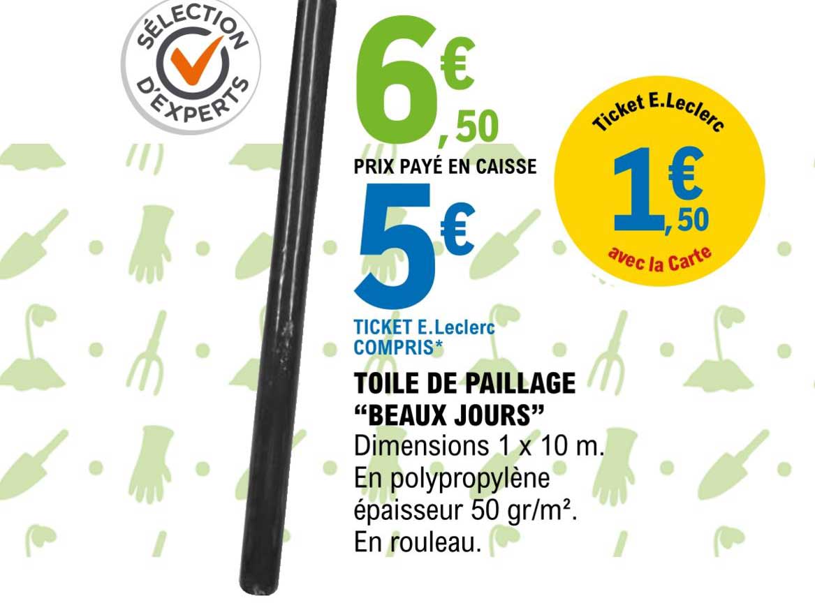 toile de paillage "beaux jours"